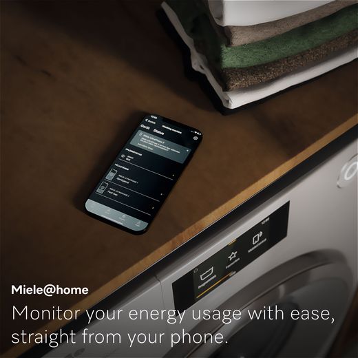 Miele W1 WSK363 WCS 10kg Washing Machine with 1400 rpm - White - Annotation - Miele at home shot